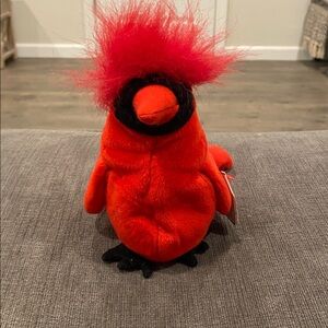 TY Beanie Baby - Mac the Cardinal - NEW WITH TAGS vintage toys toy plush stuffed